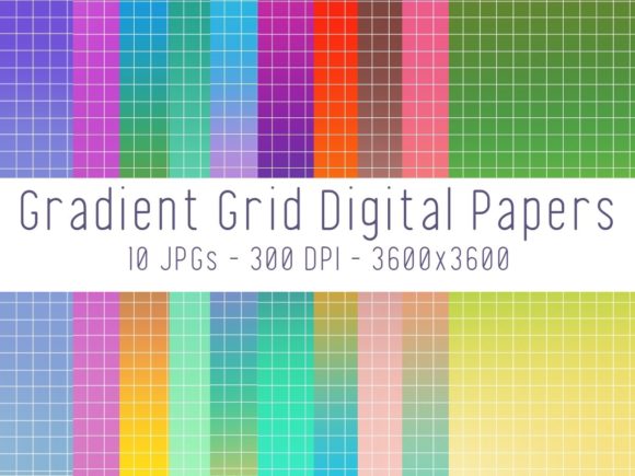Download Gradient Grid Digital Scrapbooking Paper - Digital scrapbooking paper Collection