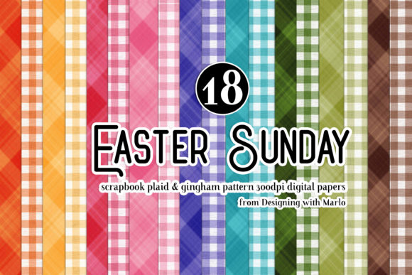 Download Easter Sunday Plaid &amp; Gingham Papers - Gingham papers Collection