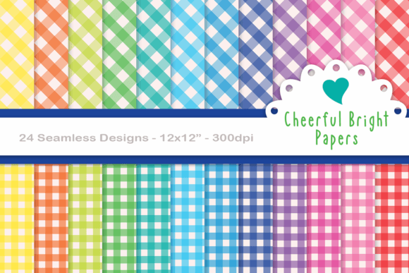 Download Seamless Bright Gingham Papers - Gingham papers Collection
