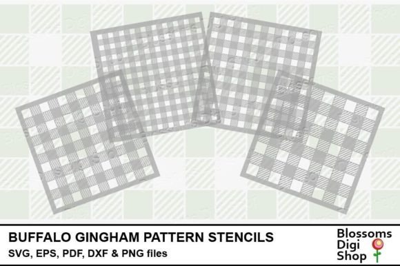 Download Buffalo Gingham Pattern Stencils - Buffalo Collection