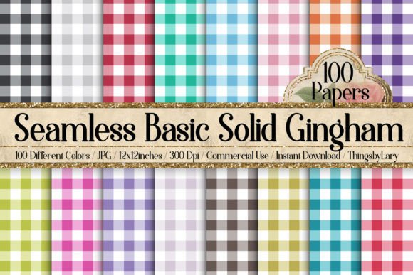 Download Seamless Basic Solid Gingham Papers - Gingham papers Collection