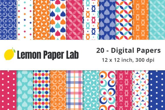 Download Bright Geometric Printable Paper - Printable paper Collection