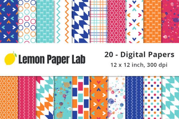 Download Bright Geometric Printable Paper - Printable paper Collection