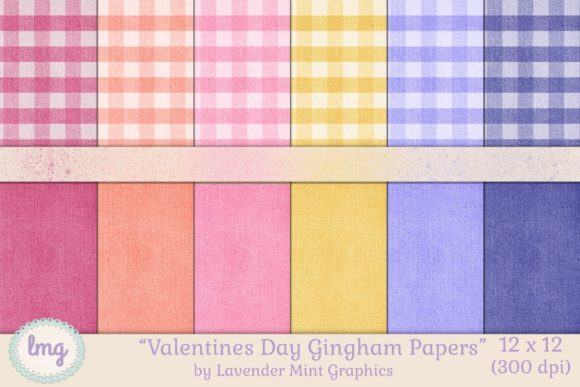 Download Valentines Day Pastel Gingham Papers - Gingham papers Collection
