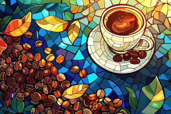 Download Stained Glass Cup Background Wallpaper - Premium Resources